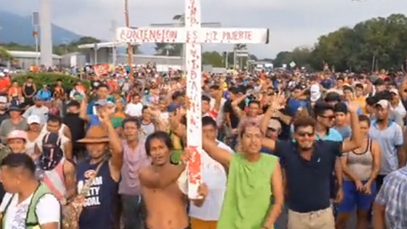 Video: Migrant Caravan Chants “Biden” In Celebration Of Open Border Policies