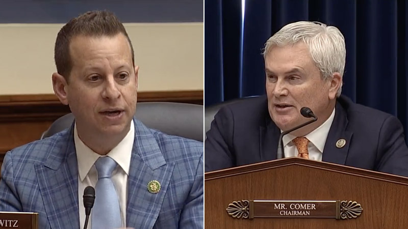 Watch: Rep. Comer Spars With Dem Lawmaker Over James Biden’s $200,000 Check to Joe Biden