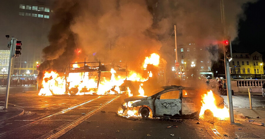 Dublin: 34 arrested after riots following knife attack - The Irish News