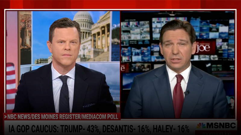 DeSantis to MSNBC: Trump Should Not Be GOP Nominee If He’s Convicted