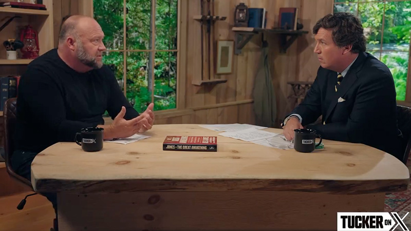 Watch Alex Jones Explain the Globalist Depopulation Agenda To Tucker Carlson