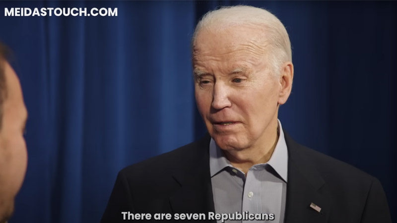 Watch: Biden Says 7 GOP Senators Privately Support Him, ‘But They’re Afraid They Will Get Primaried & Lose Their Elections’