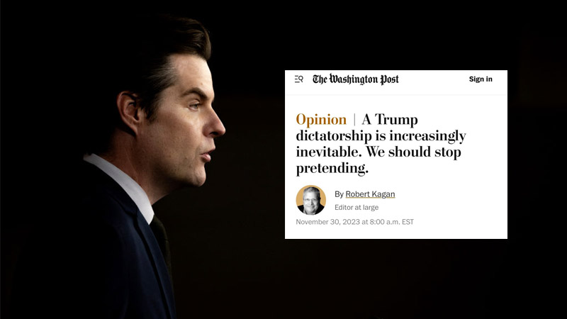 WaPo Warning of 2nd Trump Term ‘Obviously Green-Lighting Assassination’ of Trump, Rep. Gaetz Says