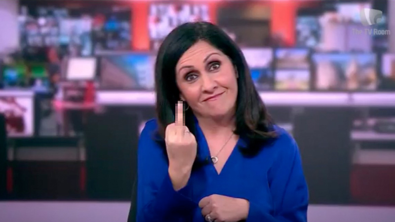 Watch: BBC Presenter Begins Broadcast by Flipping Off Audience
