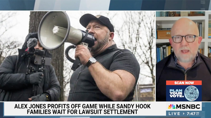 Watch: MSNBC Panel Melts Down Over Popular Alex Jones Video Game
