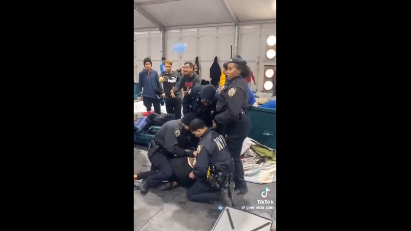 Illegals Attack NYPD At ‘Migrant’ Shelter, Throw Objects At Officers Making Arrest