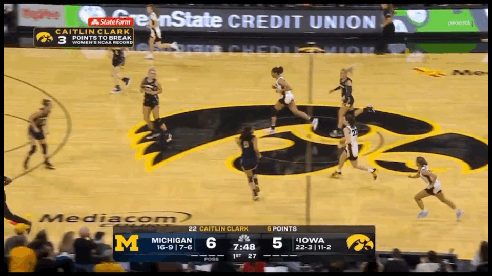 THE G.O.A.T! - Caitlin Clark Breaks All-Time Women's College Basketball Scoring Record - With a 3-Point Shot from the Logo! -- JUST INCREDIBLE! - VIDEO | The Gateway Pundit | by Jim Hoft