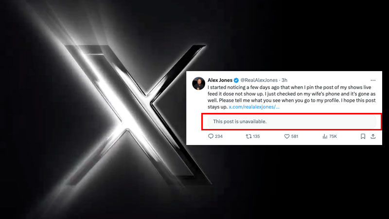 Social Media Users Respond to Alex Jones Algorithmic Shadowban on X