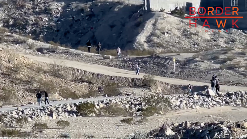 WATCH: Groups of Illegals Stroll Into New Mexico