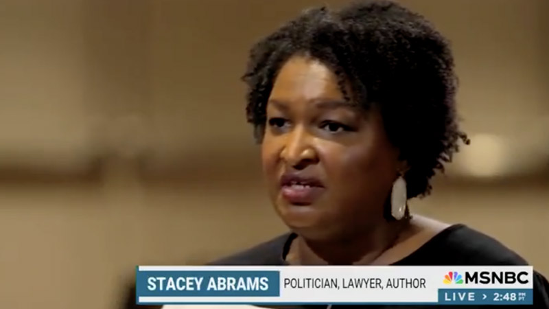 Watch: Stacey Abrams Says Criticism of DEI an ‘Attack on Democracy’