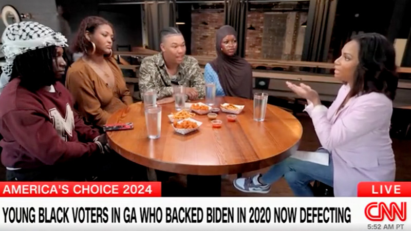 Watch: CNN Pesters Black College Students Who Are Ditching Biden This Election