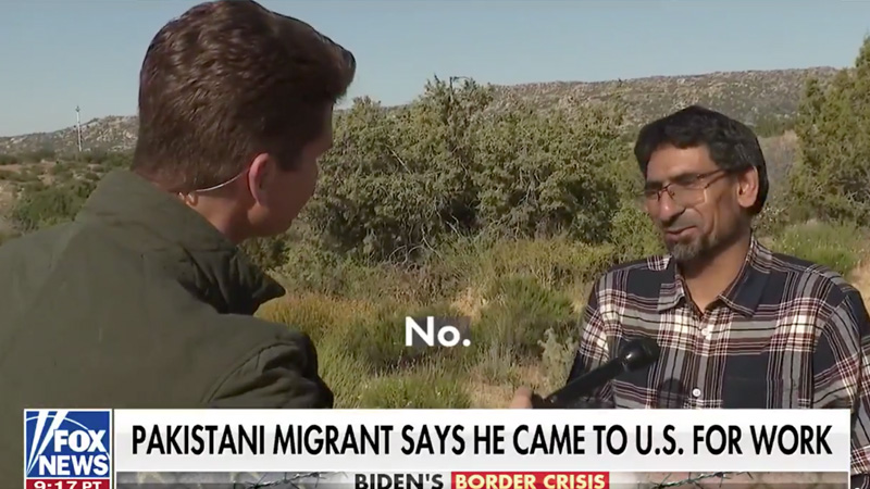 Watch: Pakistani Illegal Admits Crossing Border for Work – Not Asylum, Says ‘No Big Deal’ When Told It’s Unlawful