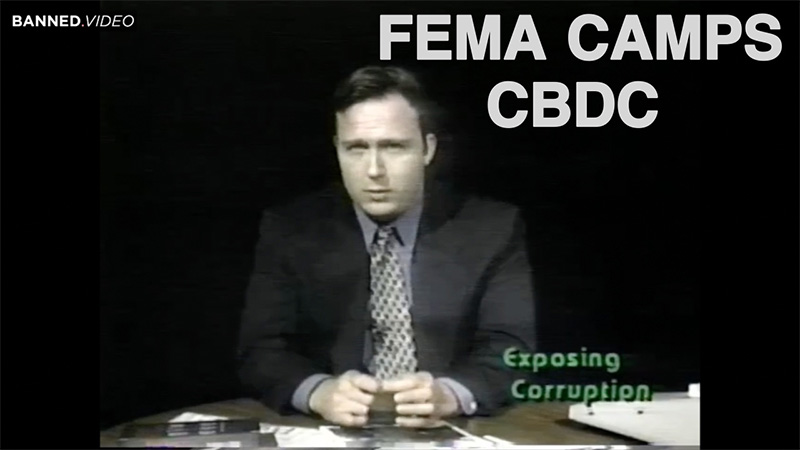 Alex Jones Exposed Biometric Digital Currencies & FEMA Camps a Quarter Century Ago
