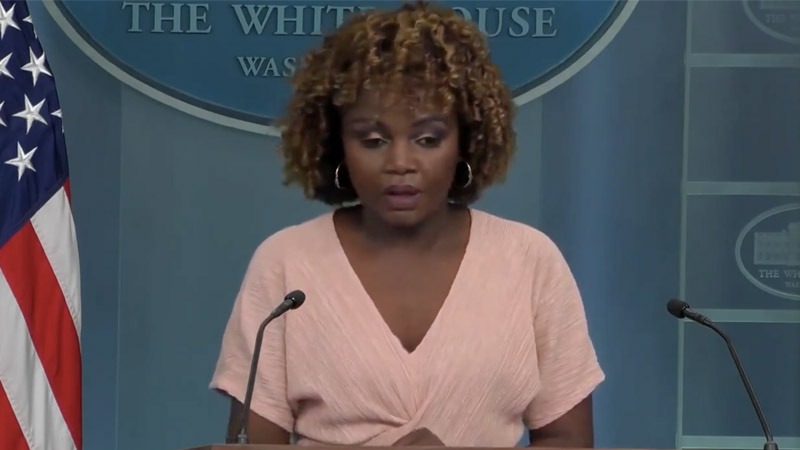 Confession: Karine Jean-Pierre Says She Can’t Comment on Trump Trial Because It’s ‘Related to 2024 Elections’