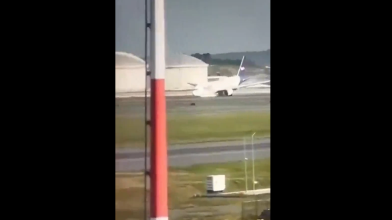 Video: ANOTHER Boeing Failure As FedEx Cargo Plane Hits Runway Without Landing Gear!