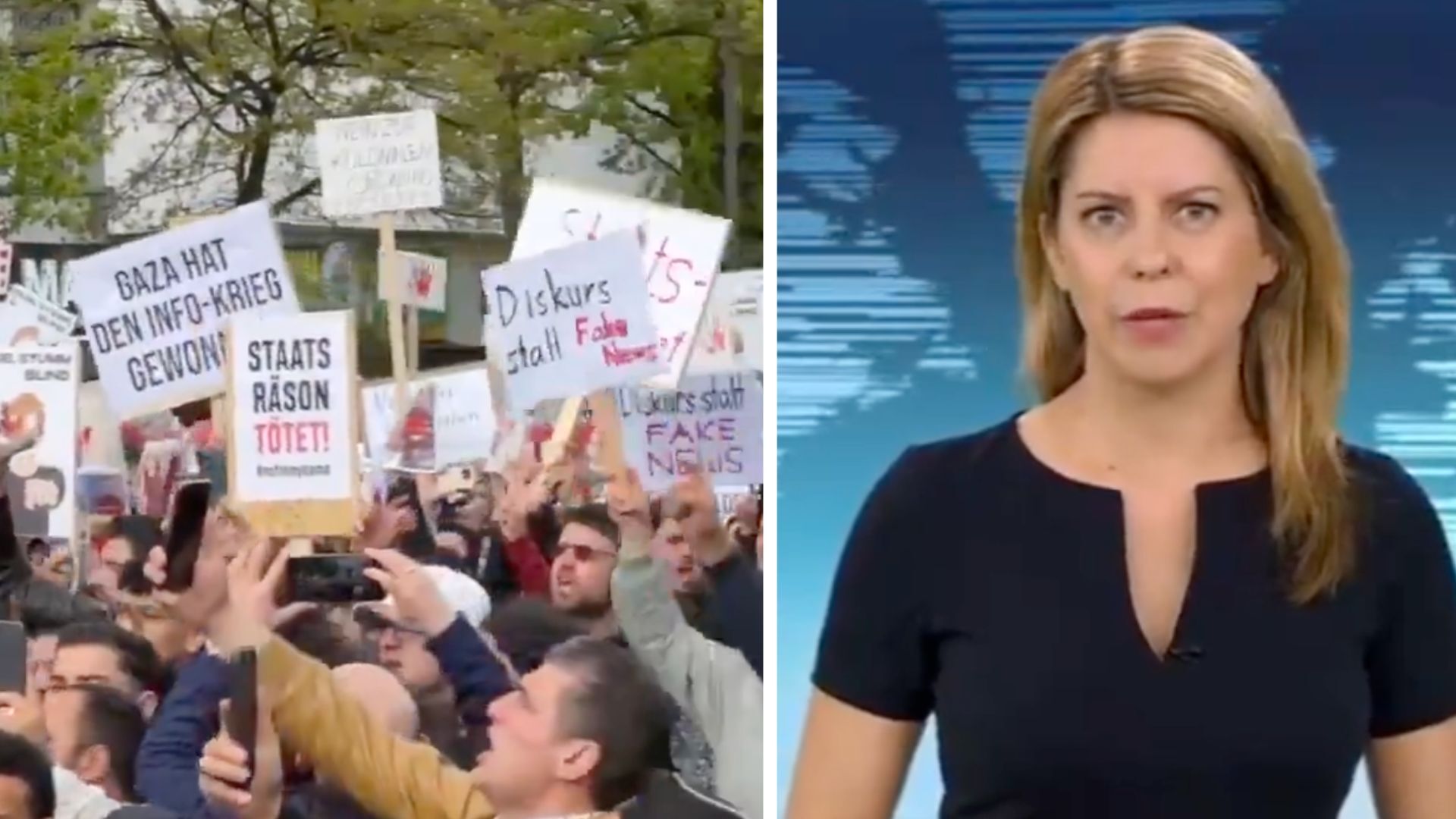 German state TV falsely claims Islamist rally calling for a caliphate was 'right-wing'