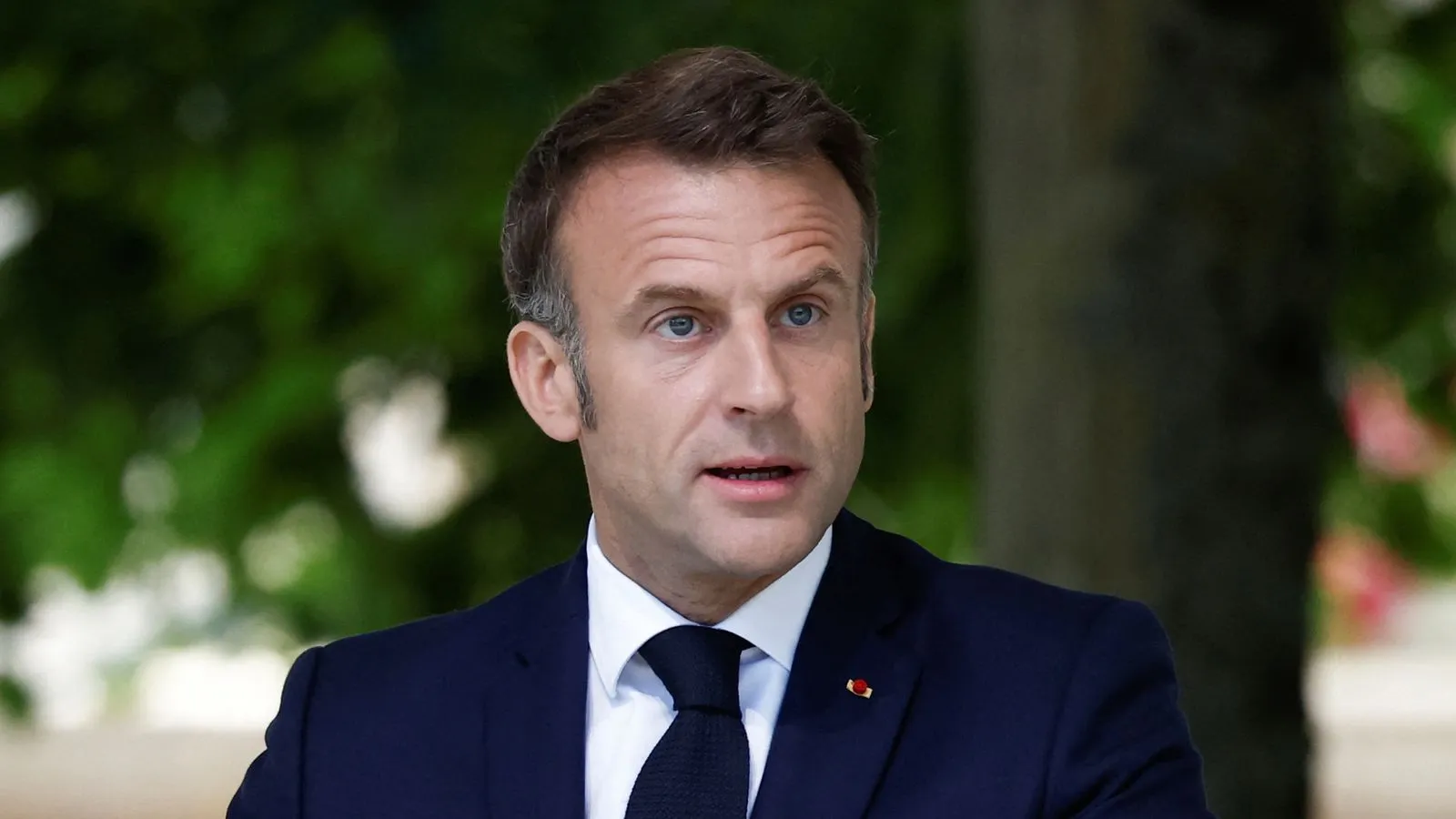 Macron's remarks on 