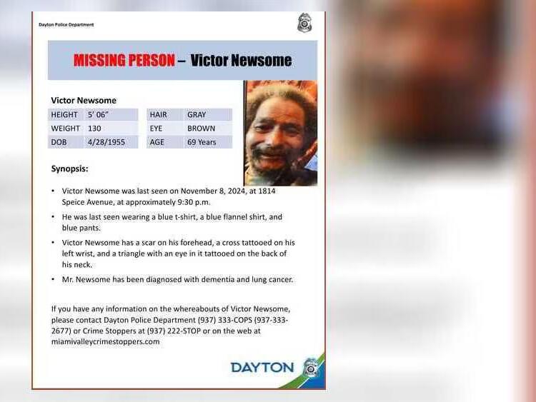 UPDATE: Missing 69-year-old Dayton man found safe