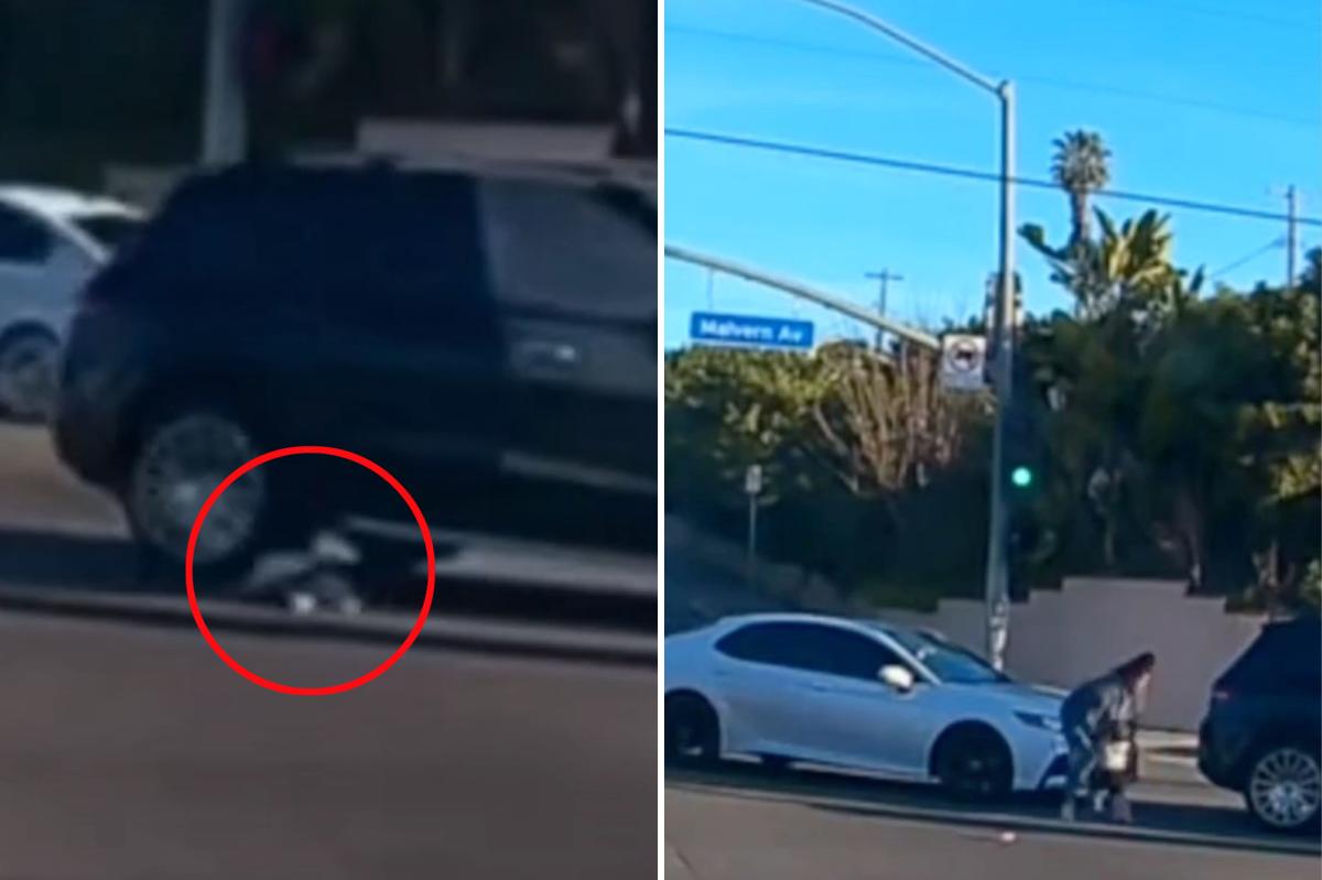 Toddler falls from moving car as viral footage leads to mother's arrest