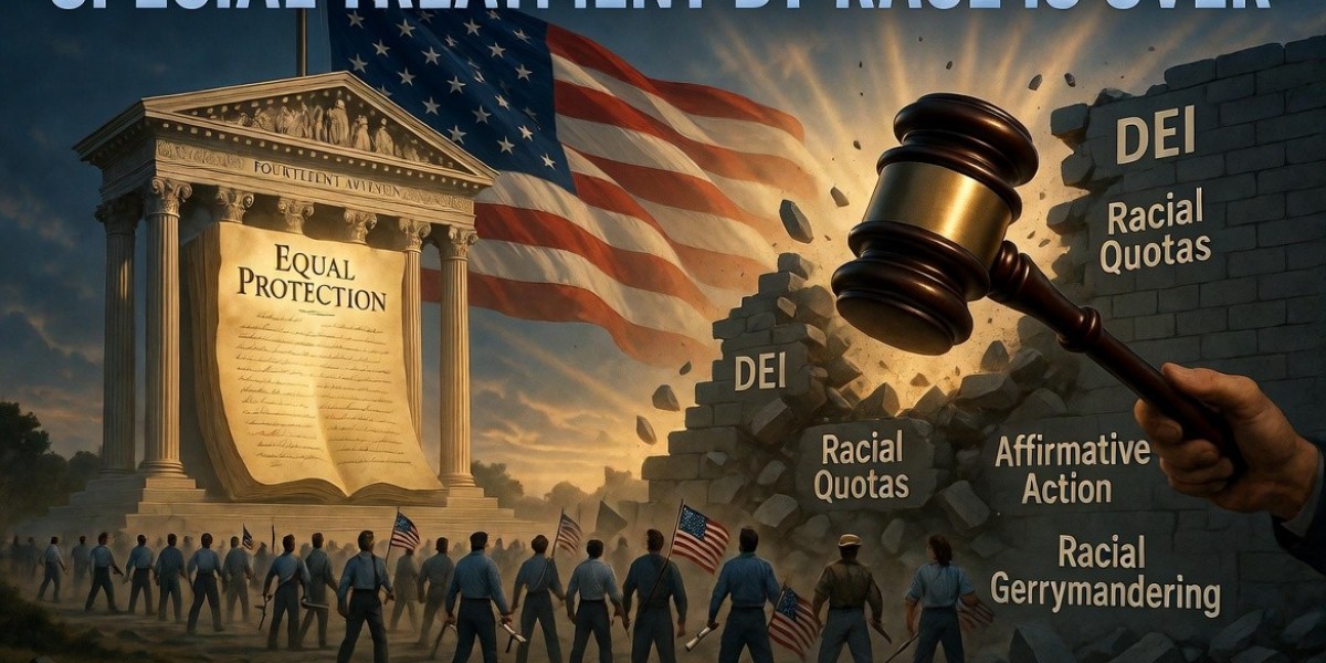 Special Treatment by Race in America Is Over: Equal Means Equal, Not Favored Treatment