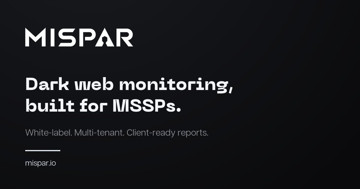 White-Label Dark Web Monitoring for MSSPs | Mispar